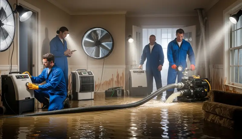 Water Extraction and Dehumidification Project in Visalia, CA in Visalia, CA